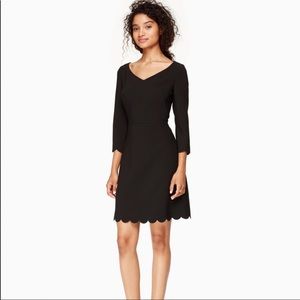 NWT Kate spade dress with scalloped trim